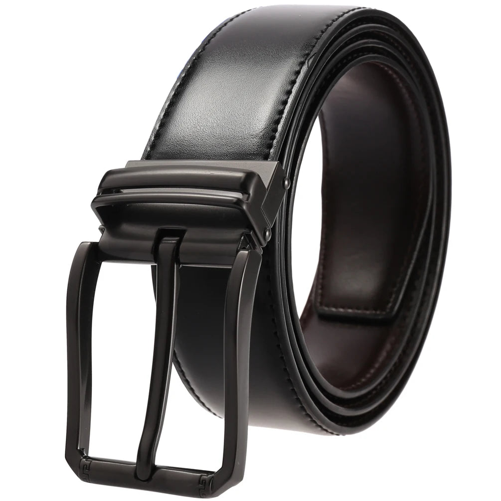 Genuine Leather Pin Buckle Casual Belt for Men LY35-3872-1