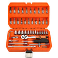 GOODKING 72 Tooth Gear Ring Ratchet Wrench Set - Metric Torque Socket & Combination Spanner Kit for Auto Repair & Maintenance MegaBDM