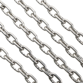 Guangzhou Wholesale Supply 304/316 Stainless Steel Hardware Welded Chain for Transmission Zinc-Finish Alloy Chain Iron