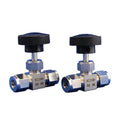 6MM 1/4" Manual High Pressure 304 Stainless Steel Double Ferrule Needle Globe Valve 64 Bar