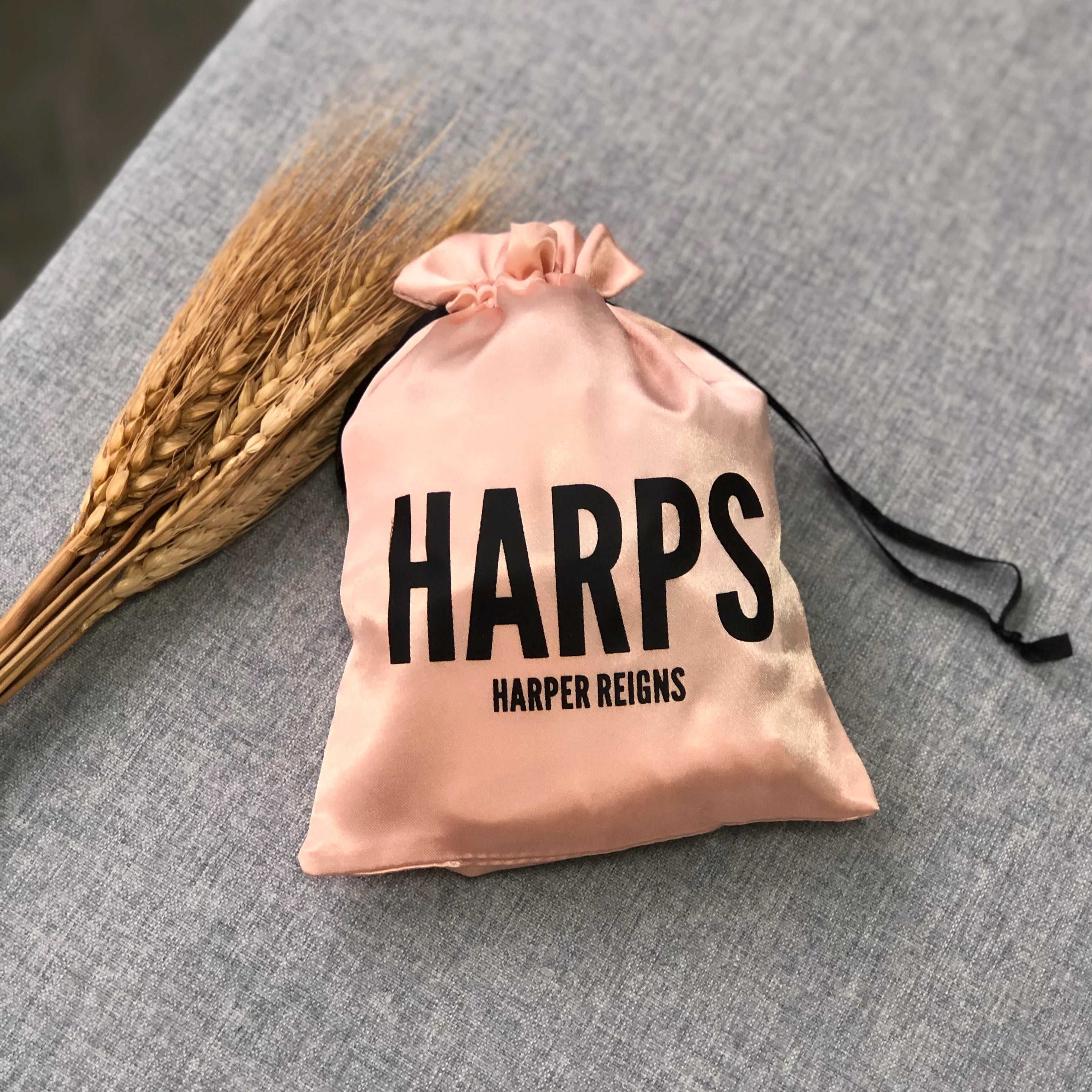50pcs Personalized Dense Silk Satin Drawstring Bag Custom Jewelry Package Pouch with logo Printed Cosmetics Gift Bag White