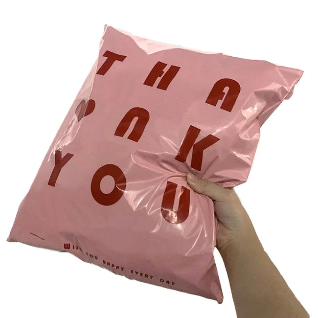 TAIPAIKE Custom Logo Printed Poly 2 Mil Thick Shock Resistant Embossed/Debossed Packaging Bags for Shoes Clothing Mailing