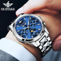 OUPINKE 3201 OEM Casual Top Selling Model Luxury Sport Fashion Moon Phase Luxury Men's Wristwatches Automatic Mechanical Watch