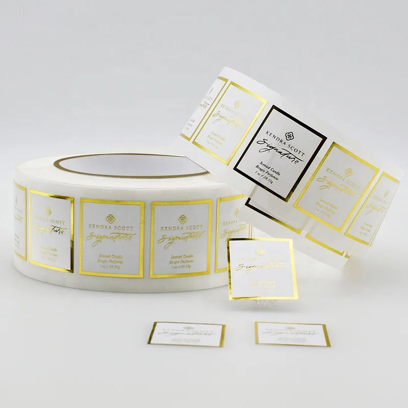 Customized Printing Sticker logo Stickers Candle Packaging Adhesive Label Stickers