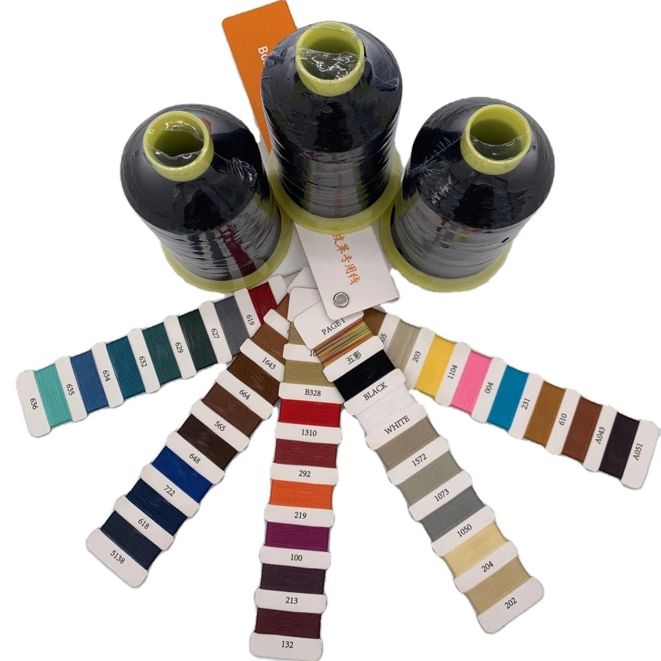 Waxed Car Seat Leather Cover Sewing Thread for Embroidery and Crochet Steering Wheel Cover Use