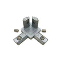 L Shape Joint T-Slot 3-Way 90 Degree Inside Corner Connector Bracket Silver Plated for Aluminum Extrusion Profile 2020 Series