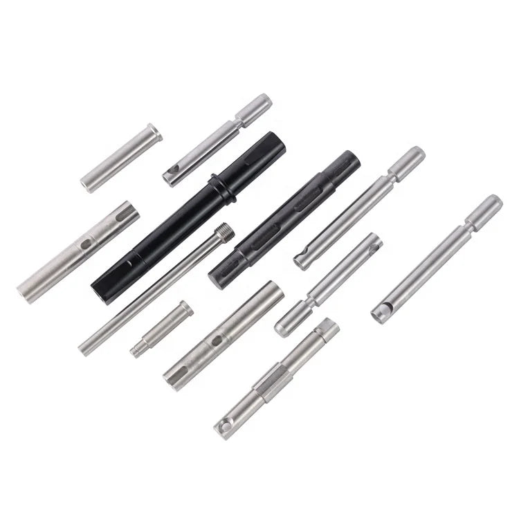 Professional Micro Knurling Stainless Steel High Tolerance Electric Motor Fan Shaft by CNC Turning