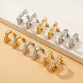 Luxury Summer High Quality Stainless Steel Jewelry Wholesale Tarnish Free Waterproof Gold Plated Shell Stud Earrings for Women