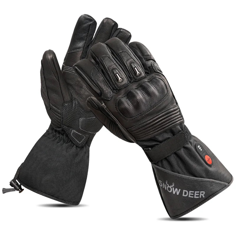 USB Temperature-Controlled Electric Heated Gloves for Winter Sports for Snowboarding Waterproof Polyester-Winter Waterproof