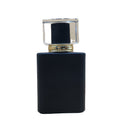 Customized Logo 50ml Black Frosted Glass Perfume Bottle Cosmetic Packaging With Spray Pump