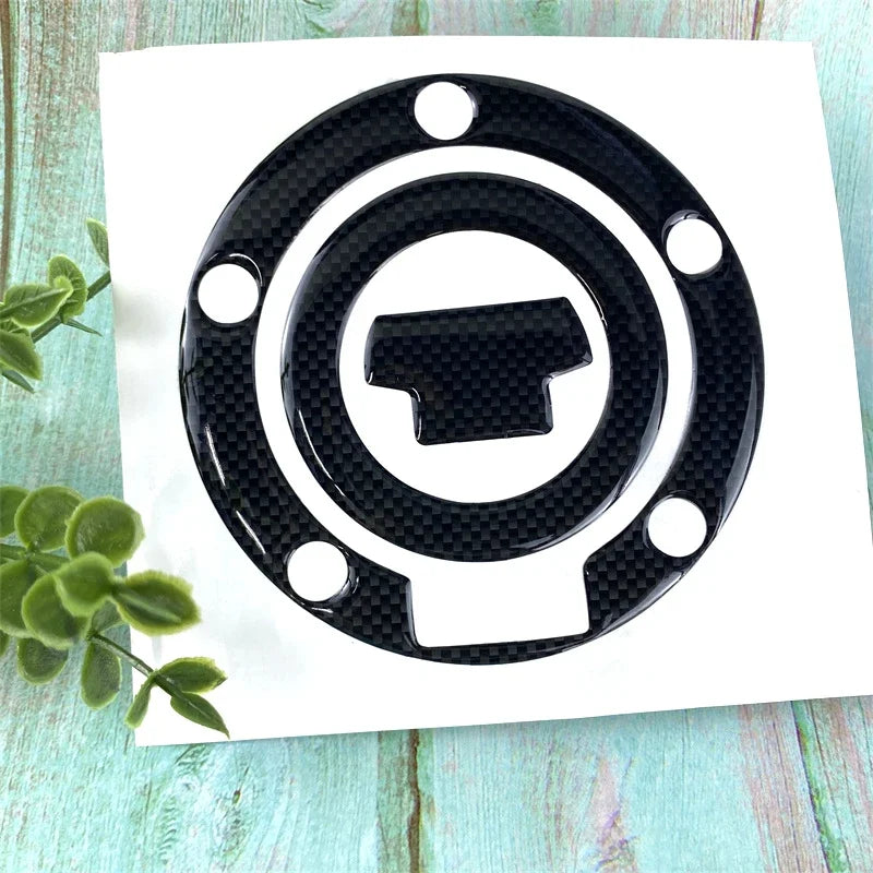 Yamaha YZF R1 R6 Carbon Fiber Motorcycle Fuel Tank Sticker Gas Cap Protector Decal Cap Pad Cover Car Stickers