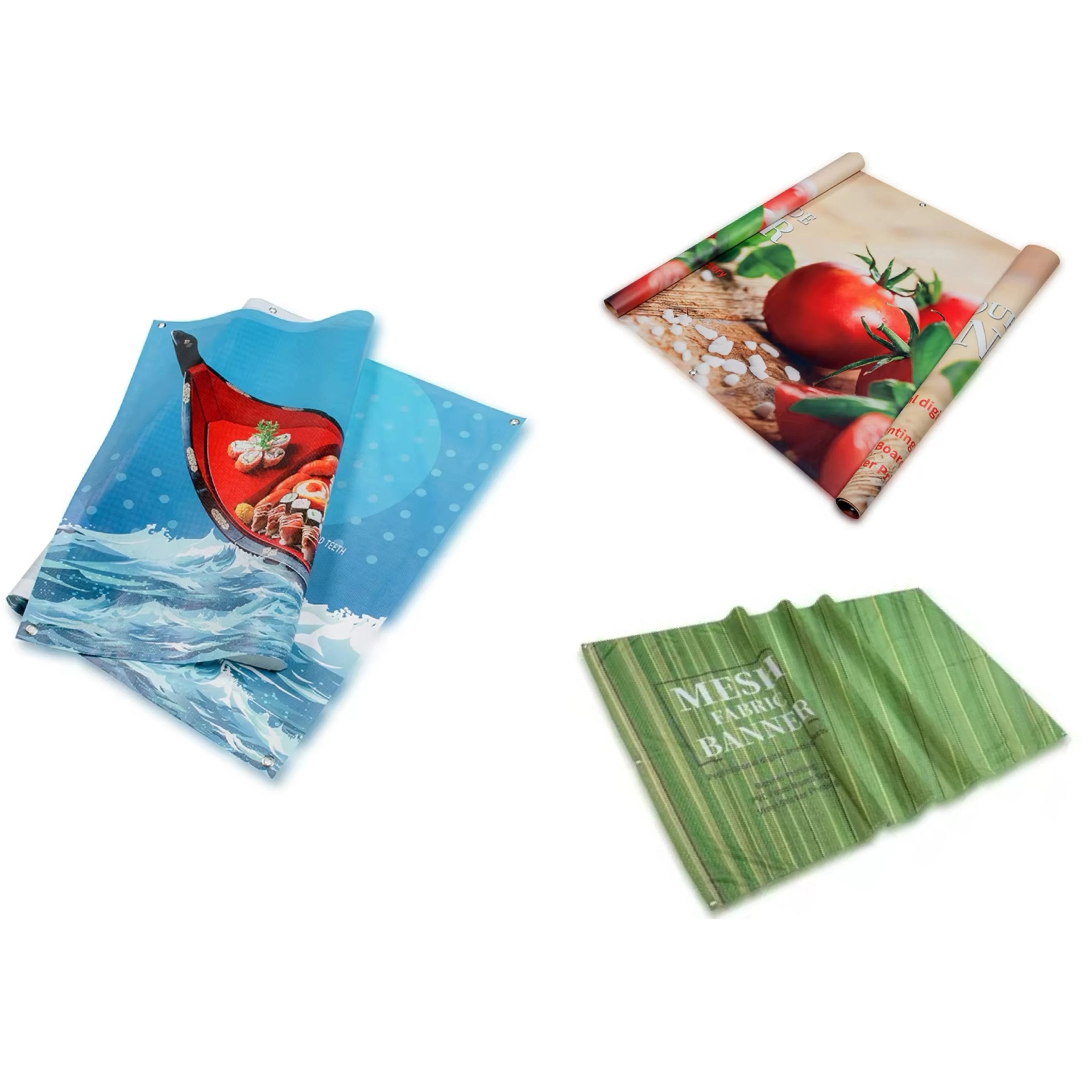 Custom Advertising Mesh  Banner Hole Fabric Mesh Banner Printing Construction Wrap Vinyl  Banner for Outdoor Event