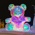 Red love Teddy Bear Luminous Bear LDE Lights Birthday Decoration Pvc Colorful Bear Valentine's Day Gift