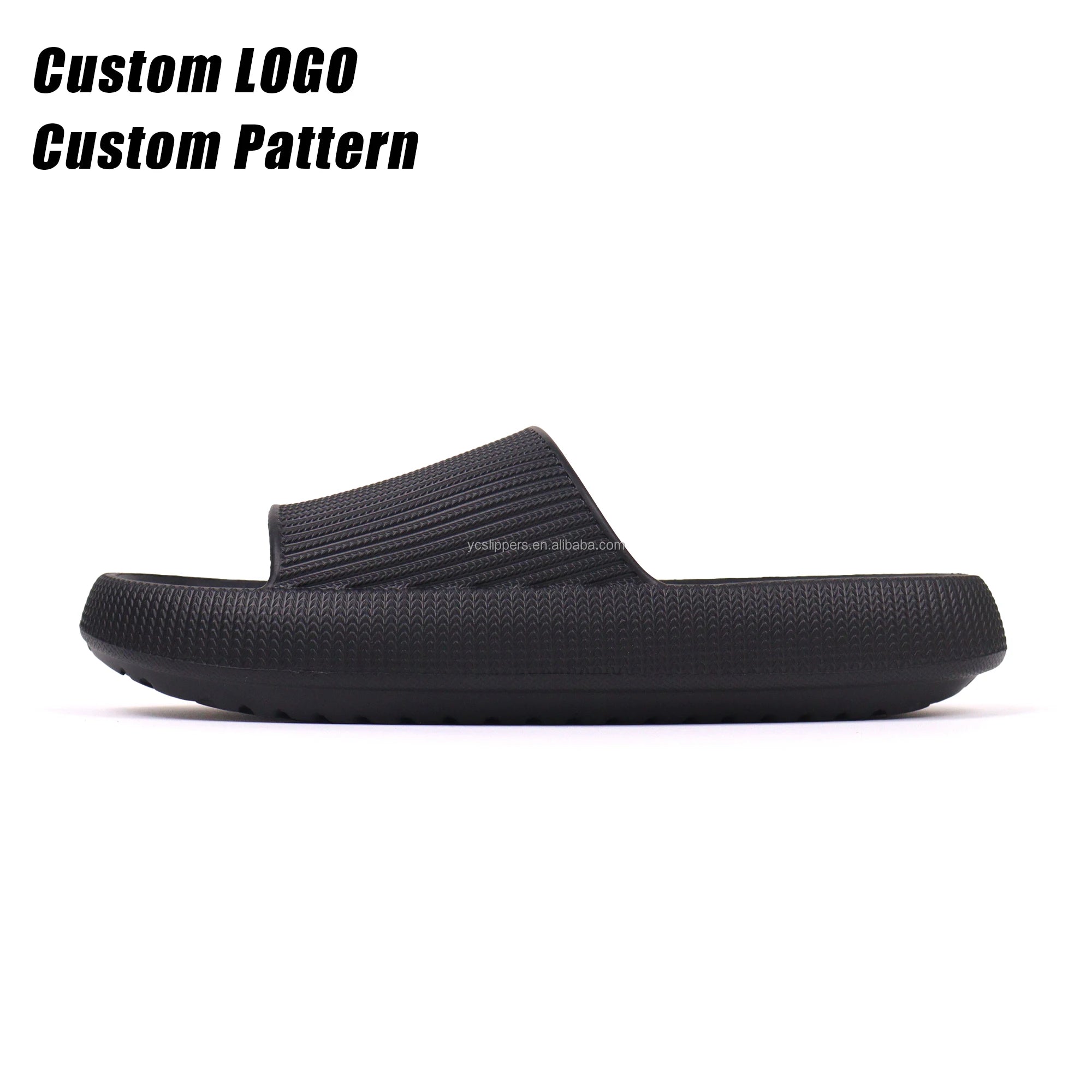 BreezeStep Dropshipping Soft EVA Pillow Slides Thick Platform Casual Anti-Slip Indoor Summer Cloud Slippers Open Breathable Home