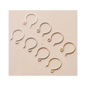 GP Earrings Hooks New Trendy S925 Sterling Silver French Ear Ring Hook for Permanent Jewelry Making Wholesale