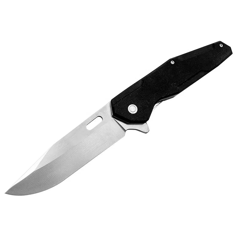 G10 Tactical Folding & Fixed Blade Knife EDC Cutlery Tools for Hiking Survival & Self-Defence