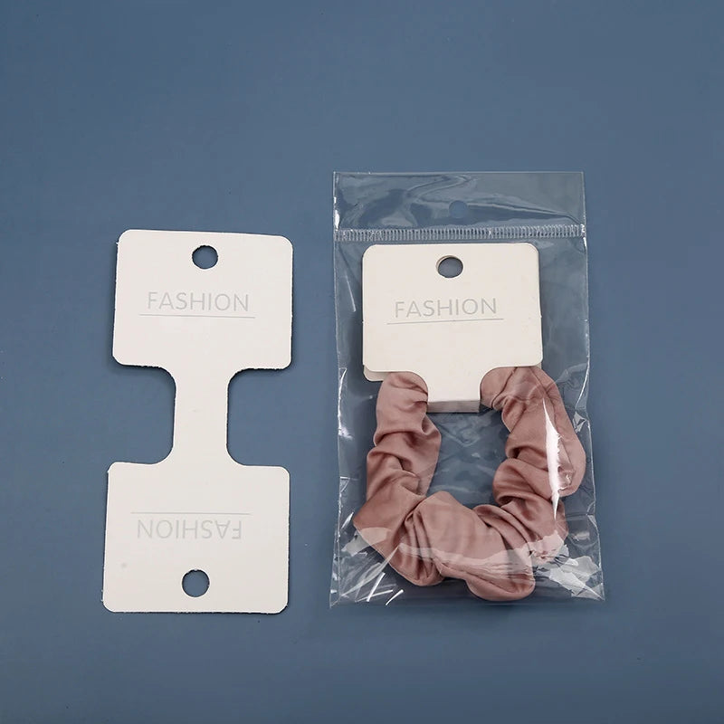 MIO New Design Custom Printing Card With Logo Hairband Paper Display CardsHairband Packaging Card Hair Ring Hang for Girls