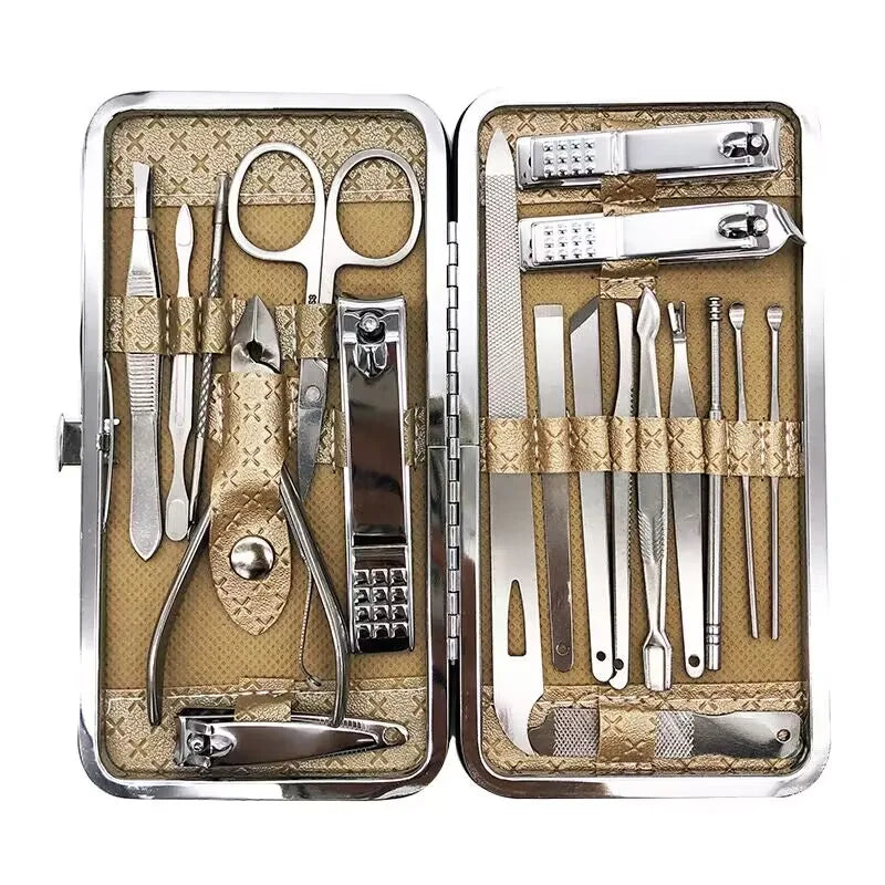 19-piece Set Kit Nail Clippers Set Portable Tools Wholesale  Manicure Nail Clipper Tools Gift Set Manicure