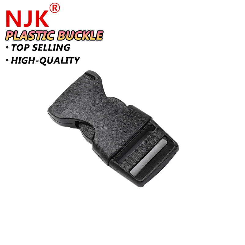 J1-002 Accessories Small Adjustable Plastic Bag Release Buckle Black Tactical Vest Nylon Belt With Plastic Release Fast Buckle