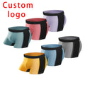 OEM Men's Boxers Mid-waist Loose Custom logo Men's Underwear Pure Cotton Breathable Wholesale Men's Shorts