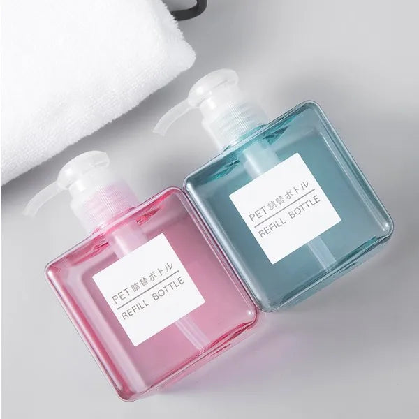 250ml 450ml 650ml PETG Empty Square Foam Top Pump Bottle Hand Wash Body Foaming Soap Plastic Foam Dispensers Pump Bottle