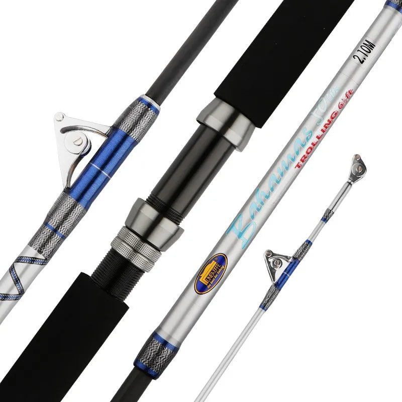 New Style 1.98m 2.1m Fishing Trolling Rods Fishing Rod Carbon Fiber Telescopic Fishing Rod for Seawater