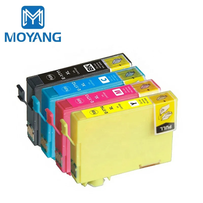MoYang Compatible for EPSON T1701-4 Ink Cartridge XP-103/XP-203/XP-33/XP-306/XP-406/XP-407/XP-207/XP303 Printer Cartridges T1701