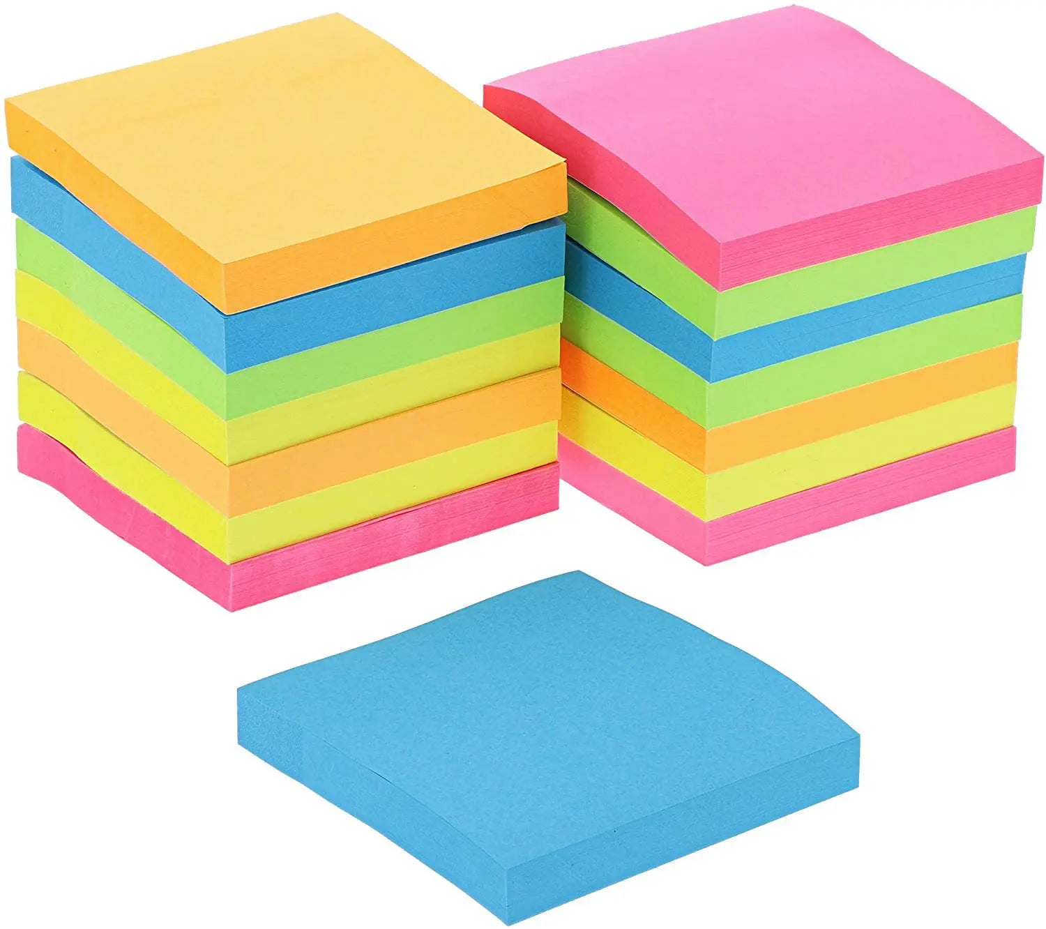 3 X 3 Inch Post Bright Colorful Sticky Notes Strong Adhesive Self-Adhesive Memo Pads with Super Sticking Power