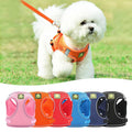 Reflective Breathable Dog Harness and Outgoing Leashes Set Designer Pet Vest and Collar for Puppy Premium Pet Supplies