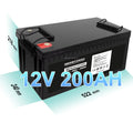 Solar Battery 12V 200Ah Lifepo4 Battery TPEnergy OEM Heavy Duty Truck Lead Acid Replacement Lithium Battery 12V 200Ah