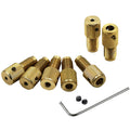 Drill Chuck Shaft 775 Motor Mini Brass Drill Clamp Chuck Connecting Rod M8-2/2.3/3.17/5mm Brass Shaft Core With Wrench Screw Set