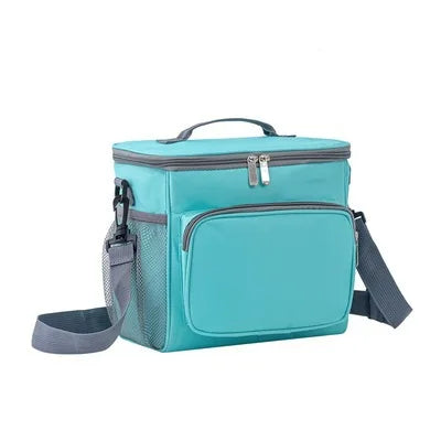 Custom Logo Waterproof Oxford Soft-Sided Cooler Tote Bag Thermal Insulated Food Carrier Delivery Cooler Bag Students Lunch Bag