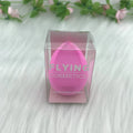 Private Label Hydrophilic Folding Packaging Box Clear PVC/PET Case Latex Free Washable 40x60mm Makeup Sponge Puff FLY Brand