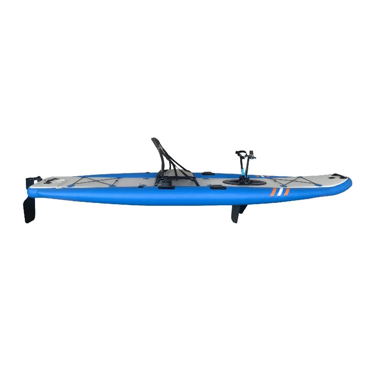 Water Racing Pedal Kayak Inflatable Surfboard Pedal Style Float Paddleboarding Beginner Water Skateboard