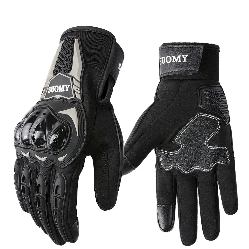 SUOMY 2022 Winter Motorcycle Gloves Waterproof Windproof Guantes Moto Men Motorbike Riding Gloves Touch Screen Motocross Gloves MegaBDM