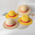Summer Wholesale Vintage Straw Hatmen Straw Hat With Red Ribbon Wide Brim Paper Straw Hat
