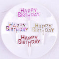 Plastic Cupcake Toppers Wholesale Mini Plastic 100pcs Set Happy Birthday Cupcake Toppers Cake Decoration