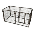 Medium and Large Dog Cage Household Indoor Pet Fence with Isolation Door Free Combination Wood Carrier