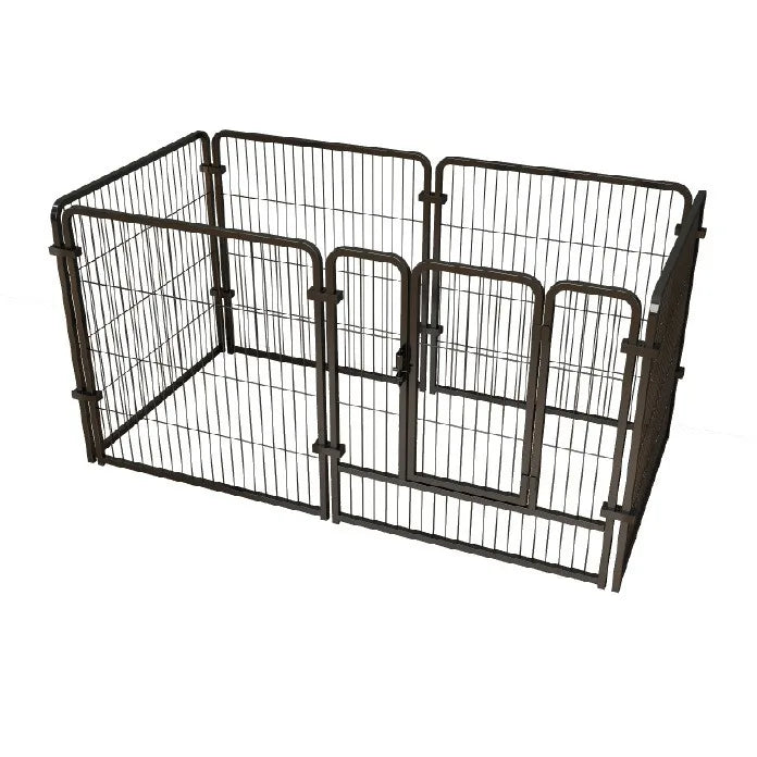Medium and Large Dog Cage Household Indoor Pet Fence with Isolation Door Free Combination Wood Carrier