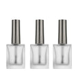 Frosted Bottle Square 10ml UV Gel Nail Polish Bottle Free Sample Frosted Flat square Empty Glass Bottle