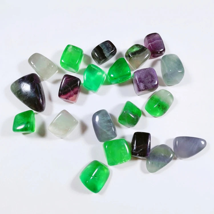 Huiying Bulk Wholesale Rock Crystal Polished Fluorite Tumbled Stones for Sale Crafts