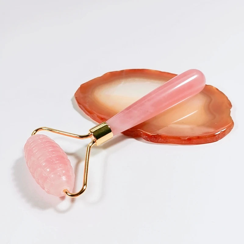 DIY Hot Selling Dark Green Jade Set For Face And Eyes - 2 Pack With FSA Eligibility Mini Rose Quartz Roller