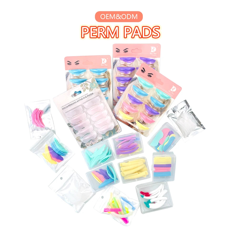 Private Label Eyelash Perm Curling Tool Thin Soft No Glue Lash Lift Silicone Ribbon Cover Rods Lash Lift Pads Lash Lift Shield