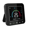 Neo Tuya Wifi Smart Temperature Humidity Thermostat Color Screen Infrared AC Thermostat Display Black ABS Electric Smart Home