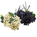 Home Decorative Foam Berries Bundle Artificial Plants Berry Bouquet for Christmas Party Decor