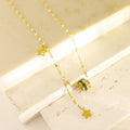 Fashionable Luxury Brand Stainless Steel Necklace Trend Shell Stone Pendant Girl Gold Plated Chain Jewelry for Women Gifts