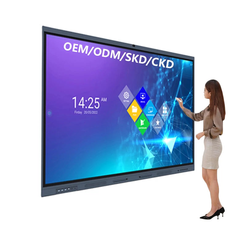 Ingscreen BIS OEM 4K Android OPS 65 Inch Interactive Display Smart Board 75 Inch Touch Screen Monitor Interactive Whiteboard