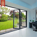Hurricane Impact Acrylic Folding Glass Doors Bifold Aluminium Doors Space-Saving Soundproofing Home Office Villa Folding Door