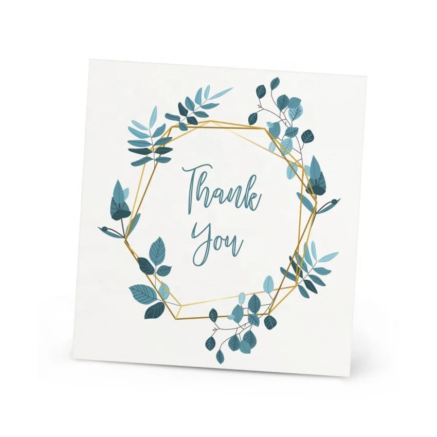 KY-C75 Square Thank You Card Printed Luxury Business Custom Business Cards