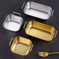 Creative Snack Basket Stainless Steel French Fries Golden American Chicken Rice Basket Fried Food Basket Container with Handle